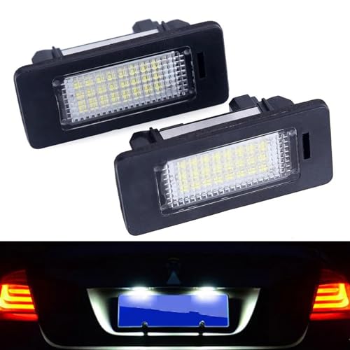 Luces matrícula LED para coche E90 E60 E39 E91 E92 E61 E70 E71 luz blanca 6000K 5