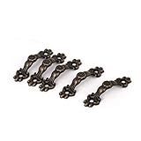  New Lon0167 Coffret à En vedette bijoux en efficacité fiable bois Boîte à bijoux Forme de fleur Poignée Grip Bronze 5pcs(id:490 a7 aa 569)