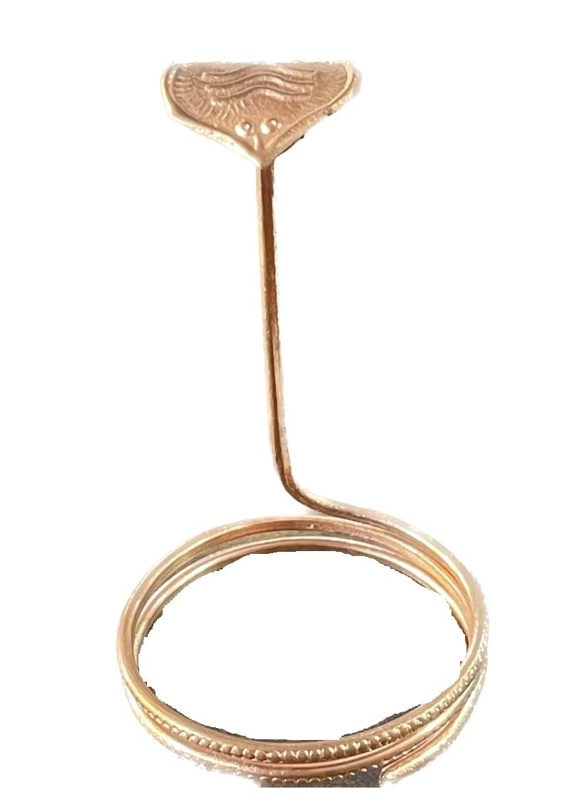 BUY N RELAX Big Size Copper Shivling Naag Snake Idol/Snake for Shivling (Big) 9cm