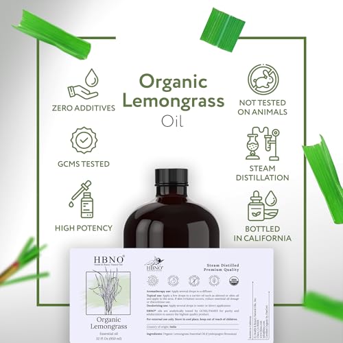 Aceite Esencial Orgánico de Hierba Limón HBNO 950ml miniatura 4