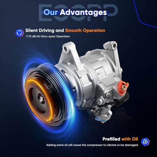 Image of ECCPP A /C Compressor Fit for Jeep for Grand Cherokee 4.7L 1999-2004 | AC Compressor with Clutch