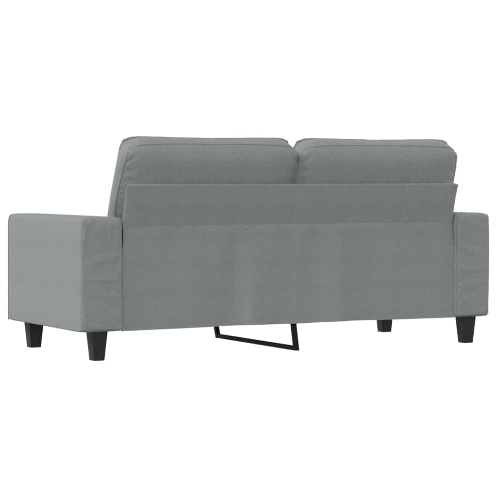 LAPOOH Sofa 2-osobowa, jasnoszara, 140 cm, z tkaniny, sofa, salon, nowoczesny design, ekonomiczna sofa do siedzeń (SPU: 359391)