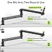 AA AUDIO ACCESSORY Low Profile Boom Arm (Design for Heavy Mic) 6.6lbs Load Capacity, Stable Gear Lock Structure Never Sags, Metal Microphone Stand Desk Mount for Shure SM7B MV7+, Blue Yeti,Rode PodMic
