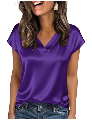 T-shirt satin femme manches courtes pour se sentir belle