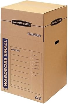 Bankers Box Short Wardrobe Box 3 Pack, 20-in x 20-in x 34-in 7710902