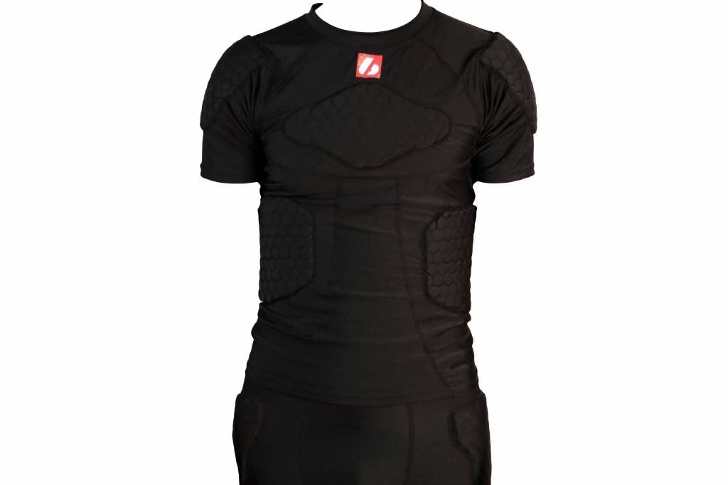 BARNETT FS-09 T-Shirt Manches Courtes de Compression, 4 pièces intégrées, Football américain (S)