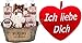 Produktbild BRUBAKER Cosmetics 12-teiliges Geschenkset - Bade- und Dusch Set Kokosnuss & Erdbeer Duft mit einem Ich Liebe Dich Herz