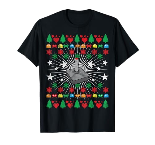 Video Gaming Ugly Christmas Sweater Retro Gamer Nerd Geek T-Shirt
