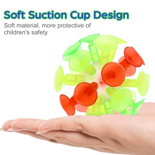 Alasum 2st Saugball Saugspielzeug Für Kinder Bälle Werfen Und Kleben Spiel Werfen Und Fangen Wurfball Mit Saugnapf Kleben Sie Einen Klebrigen Ball Saugnapfspielzeug Für Kinder Spielzeuge
