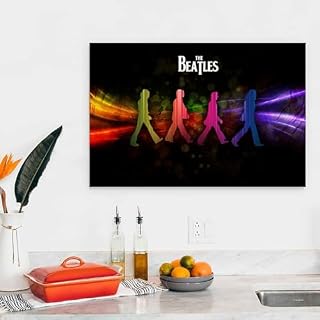 YBRAVO Poster de fanart des Beatles sur toile – Impression d’art moderne pour chambre à coucher – 30 x 45 cm - Les Beatles, Paul McCartney, John Lennon, RIngo Starr, George Harrison YBRAVO Poster de fanart des Beatles sur toile - Impression d'art moderne pour chambre à coucher - 30 x 45 cm – Image 4