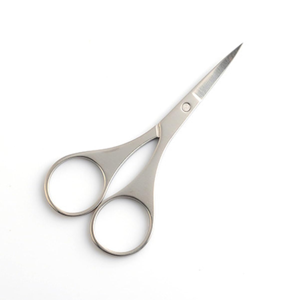 POPETPOP Tijeras de Acero Inoxidable para Vello Nasal y Cejas Puntas Redondas y Corte Seguro