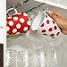 Relaxdays Cuelga Tazas para el Armario, Colgador para 10 Vasos, Ganchos Metálicos,...