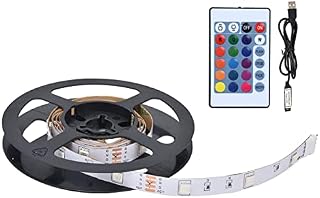 Raguso 5050 RGB elastyczna listwa LED z tworzywa sztucznego i żywicy, DC 5 V, USB listwa świetlna LED do tła TV w 1 m, 2 m, 3 m, 4 m i 5 m (1 metr, 30 LED nie jest wodoszczelna)