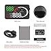 3.5 Inch HUD Head Up Display Overspeed Warning Auto Electronic Speedometer Car OBD2 Gauges Windshield Projector Smart Car System