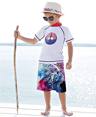 Calção de banho infantil para meninos RAISEVERN, Multicoloured 60, 13-14 Years