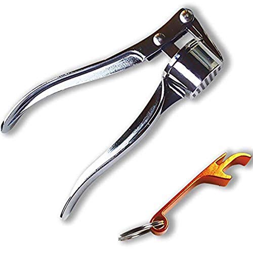 Premium Garlic Press, Zinc Alloy Garlic Peeler Durable Ginger Crusher and Mincer Easy to Clean Kitchen Cooking Gadget