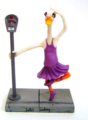 Will Bullas Fun Art Ballet Parking Pearl Bisque Figurine