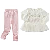 Mud Pie Baby Girls' Holiday Tunic and Leggings Two Piece Playwear Set