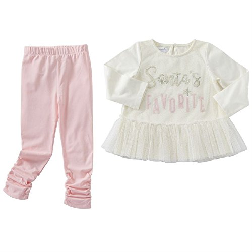 Mud Pie Baby Girls' Holiday Tunic and Leggings Two Piece Playwear Set