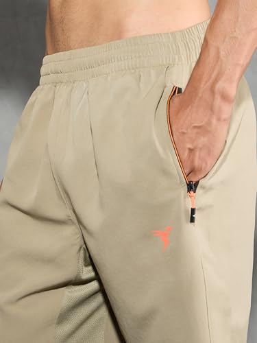 Image of TECHNOSPORT Men Solid Slim Fit Sports Shorts Techno LITE UPF50+ Polyester Mid Rise Drawstring Shorts Pant for Men Gym Workout Running Cricket Casual Quick Dry