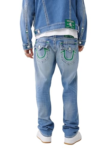 True Religion Men's Ricky Double Raised Super T Flap Straight Jean4