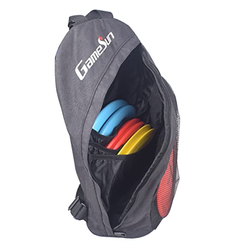 Disc Golf Set Includes 1Pc Nylon Backpack Bag, 2Pcs Drivers, 2Pcs Mid-Ranges, 2Pcs Putters, 1Pc Mini Disc Marker, 1Pc 12”X12” Embroider Logo Black Towel And 1Pc Gift Color Box #TOP5