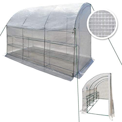 BenefitUSA Large Walk-in Greenhouse 10x5x7' with Shelves