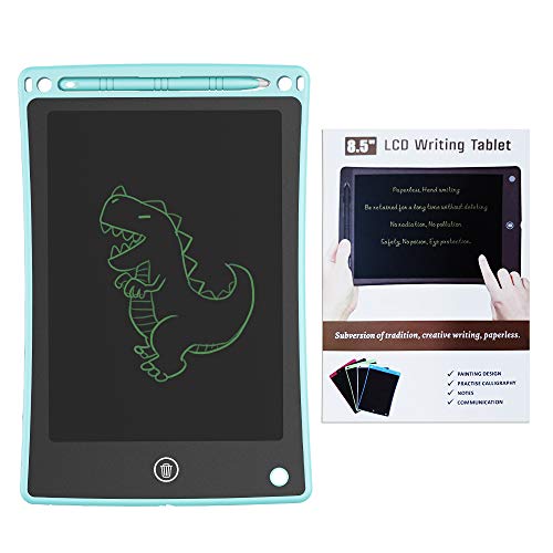 iThrough LCD Writing Tablet Drawing Tablet, 8.5-inch Doodle Board Electronic Doodle Pads Writing Board for Kids & Adults, Mini Handwriting Paper Drawing Tablet for School, Home, Office (Blue)