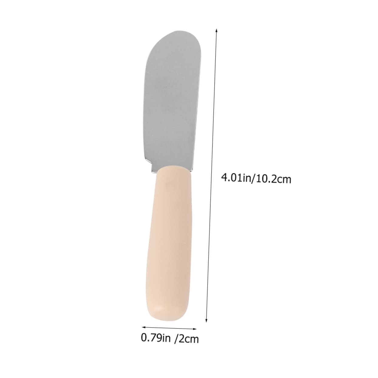 PRETYZOOM 10Pcs Stainless Steel Butter Spreader Knife Plastic Handle Baking Tool for Effortless Butter Cutting and Spreading for Home Bakery and Restaurant Use