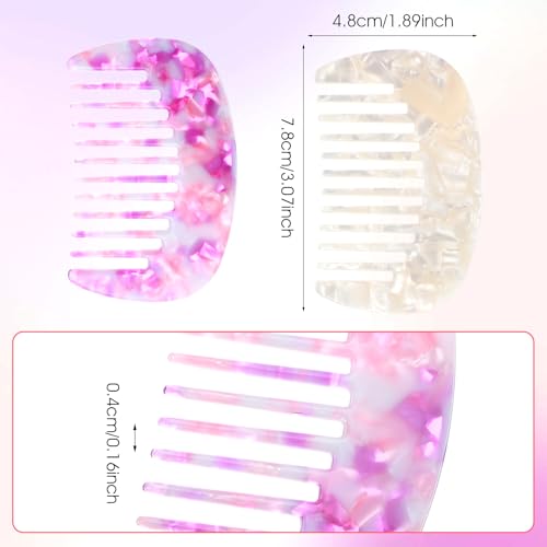 Peine ancho para viaje mini 2 piezas Mabor miniatura 2