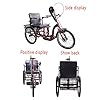 Adult Tricycle Bike, Adult Tricycle H&-cranked Tricycle for The Elderly High Carbon Steel Frame Three-Wheeled Bicycles Patient Elderly Push-pull Tricycle Pedal Cycling #1