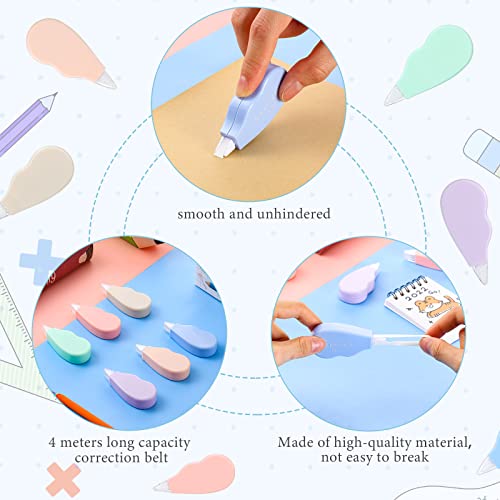 12 Pack Correction Tape, Correction Tape, Easy To Use Applicator For Corrections, School Office Supplies, Study Supplies And Office 0.2 X 236 Inch (Macaron Color) #TOP4