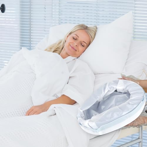 Bedpan Set with 120 Disposable Liners - These bedpans are Comfortable for Both Women and Men and are Made of Thick, Oversized, Heavy-Duty PP Material