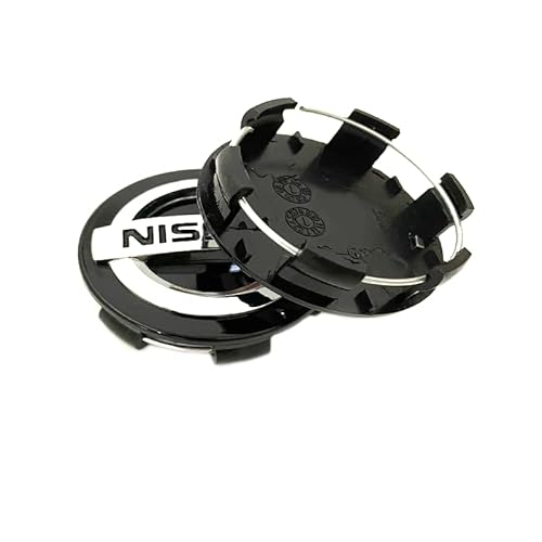 KOUNNENA Tapas para Llantas tapacubos tapabujes Tapas de Cubo de Centro de Rueda 60mm para j10 j11 j12 N15 N16 N17 Y60 Y61 Y62