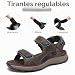 Imagen de FLARUT Sandalias de los Hombres de Verano Zapatos de Senderismo Trekking Deportes al Aire Libre de Cuero Playa Dedo del Pie Abierto Deportivas Casuales