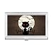 Halloween Night Cat Catoon Business Card Holder Case Pocket Box Wallet