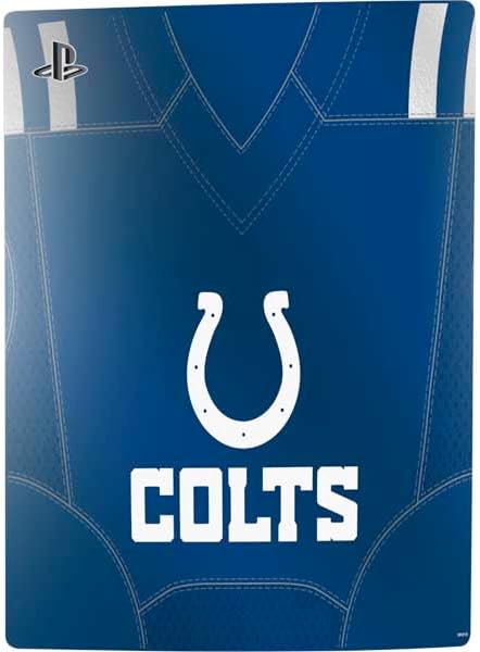 Skinit Decal Gaming Skin Compatible with PS5 Bundle - Officially Licensed NFL Indianapolis Colts Team Jersey Design