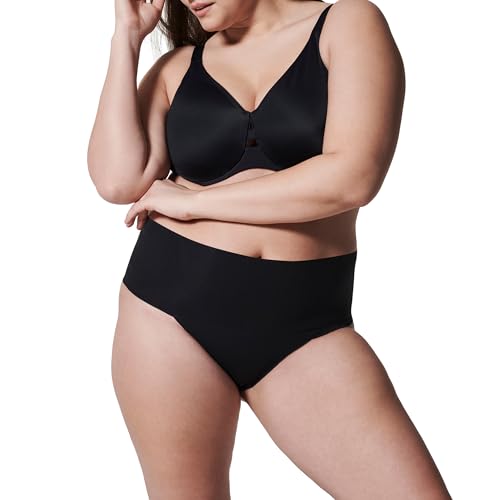 SPANX SPANXsupersmooth Undie-tectable Thong - Comfortable Core Control - Invisible Shapewear Thong - Women's No Show Thong Underwear - Very Black - X-Large