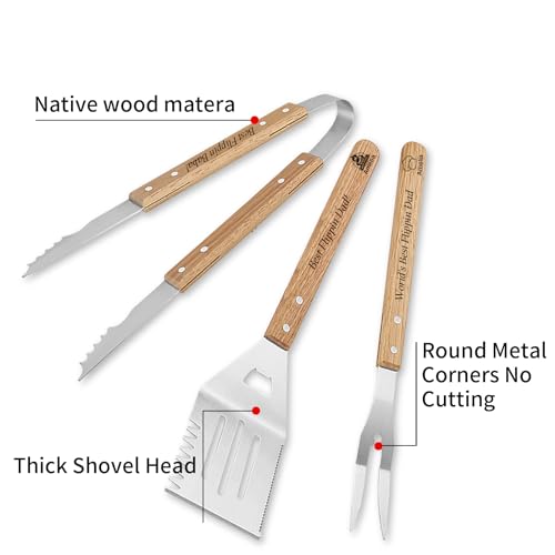 Set personalizado de herramientas para parrilla BBQ miniatura 2