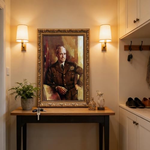 Toile Omar Bradley pour décoration murale de bureau chic au format 50,8x76,2 cm