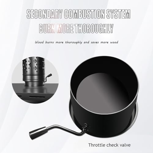 10KW Holzkamin, Heizofen Für Kleine Holzverbrennung, Für Schuppen, Holzofen, Hüttenofen, 49 Cm X 30 Cm X 50 Cm, 54 Kg-3