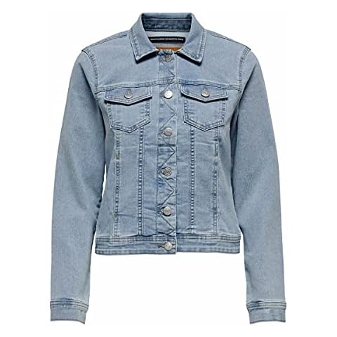 ONLY Damen Jeansjacke ONLWonder Life 15222007 Light Blue Denim M Cover