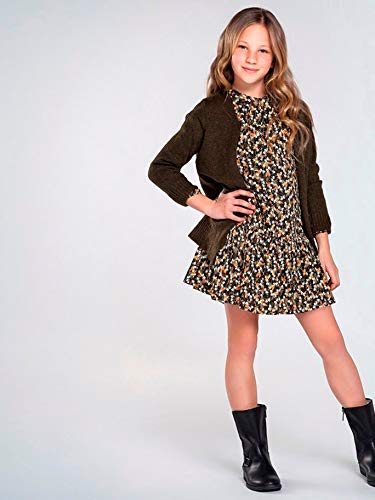 Mayoral Cardigan with Pockets for Girls Green4