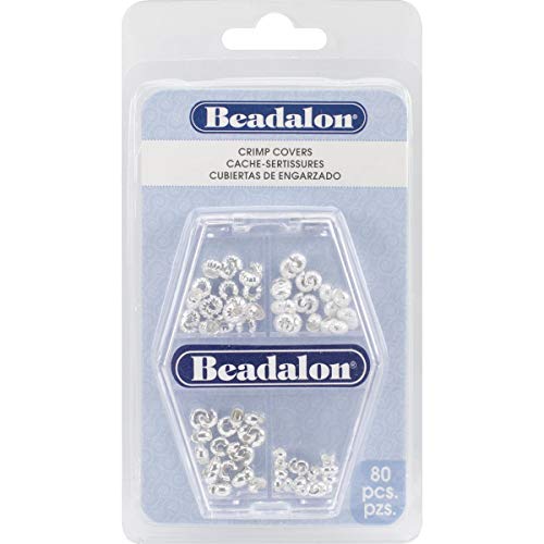 Beadalon Crimp Covers Variety Pack 80/Pkg-Silver Plated