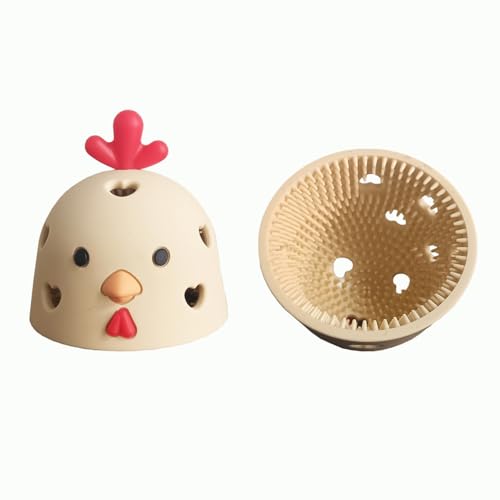 Image of Egg Cleaner for Fresh Eggs, Silicone Egg Washer Scrubber for Removing Dirt and Debris from Eggshells, Reusable Cleaning Tools for Egg Enthusiasts & Poultry Farmers (Beige)