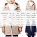 Jackets for Boys Long Sleeve Wool Blend Button Down Peacoat Winter Fashion Warm Trench Coat Outerwear Kids Clothes Size 8-10