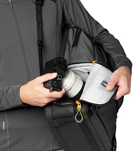Lowepro LP37332-PWW Fastpack BP 250 AW III Mirrorless DSLR Camera Backpack with QuickDoor Access and 13 Inch Laptop Compartment DSLR accessories-- 300D Ripstop - Grey