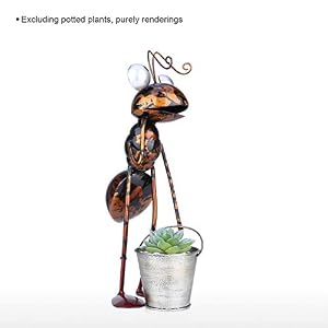 Tooarts Metal Ant Garden Decor Sculpture Home Patio Lawn Yard Indoor Outdoor Statue Ornament with Removable Bucket Tooarts Metal Ant Garden Decor Sculpture Home Patio Lawn Yard Indoor Outdoor Statue Ornament with Removable Bucket