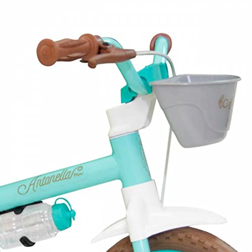 Bicicleta Infantil Aro 12 Mini Antonella Rosa com Rodinhas, Nathor
