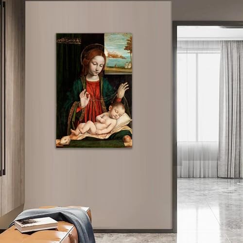 Tableaux sur toile Enfant endormi 30x45cm avec cadre impression giclée - 4